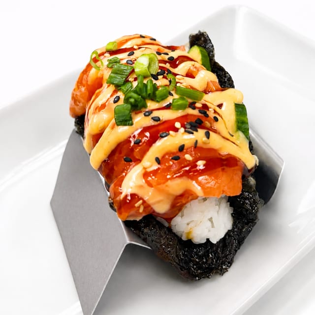 Salmon Taco.